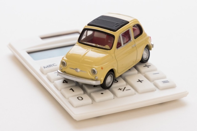 電卓・黄色の車